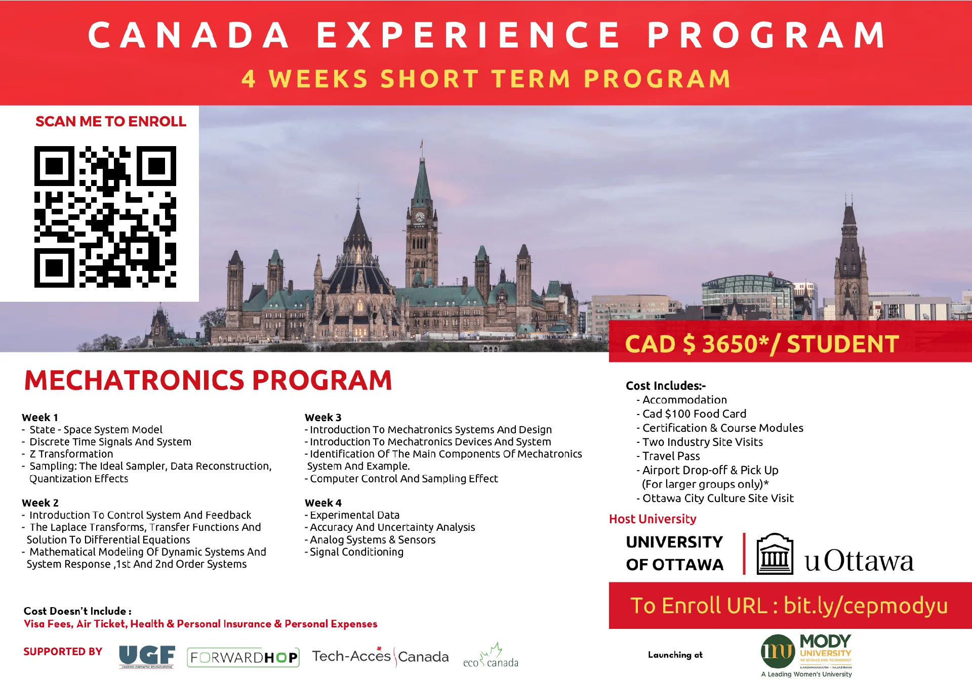 Canada Experience – Mody University